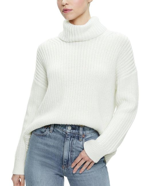 Alice + Olivia White Vere Wool-Blend Pullover