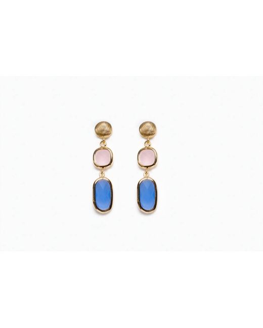 Avenue Chic Black Rectangular Drop Stud Earrings