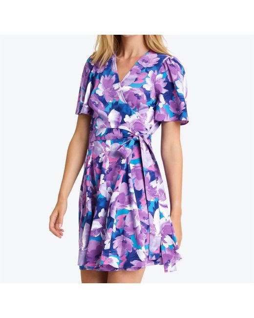 Draper James Blue Wendy Wrap Dress