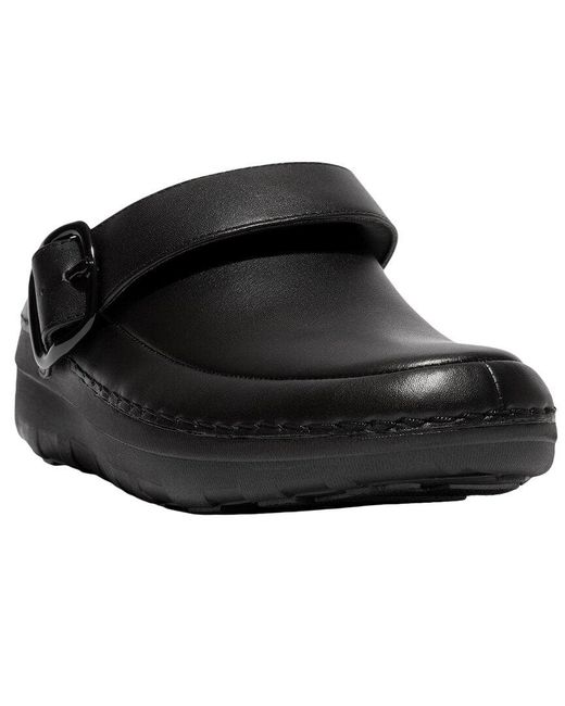 Fitflop Black Gogh Pro Leather Mule