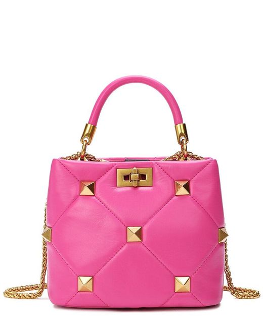 Tiffany & Fred Quilted & Studded Leather Top Handle Shoulder Bag in ...
