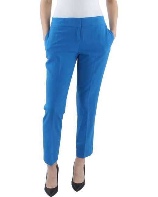 Le Suit Blue Petites Suit Separate Professional Dress Pants