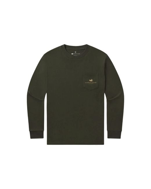 Southern Marsh Green Eight Point Tee for men