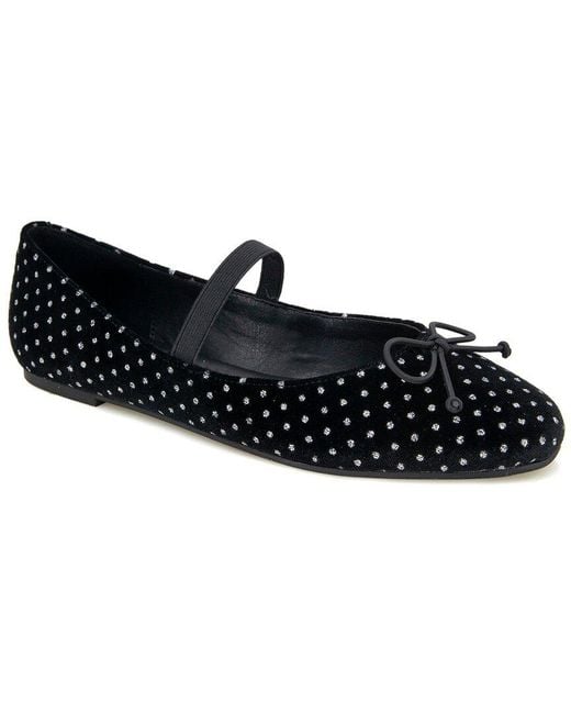 Kenneth Cole Black Myra Velvet Flat