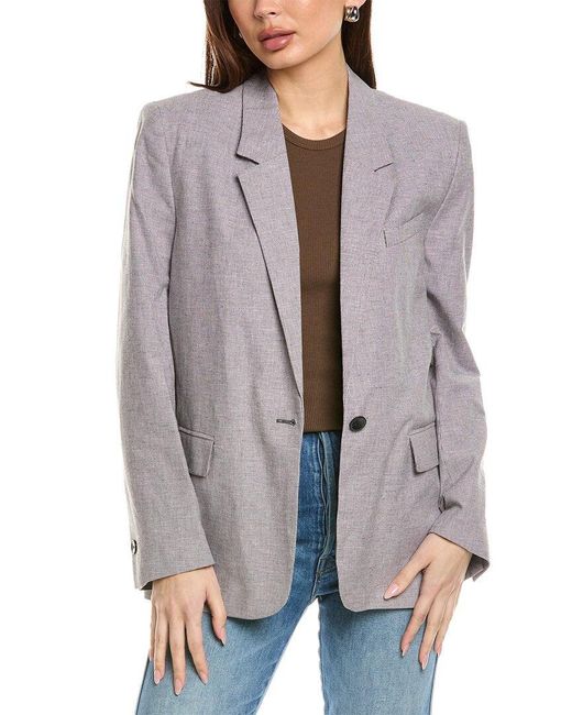 Isabel Marant Gray Isabel Marant E'Toile Wool & Alpaca-Blend Jacket