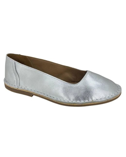 Bos. & Co. Gray Banu Slip-On Flat