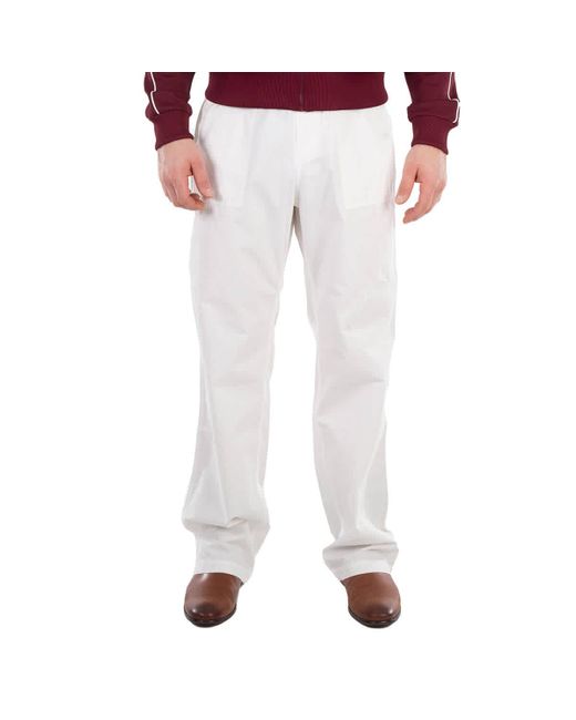 BLACK LABEL CRESTBRIDGE Gray Straight-Leg Cotton Trousers for men