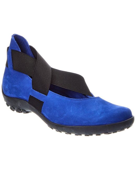 Arche Blue Pulitz Leather Flat