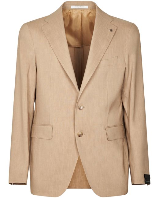 Tagliatore Natural Tailored Jacket With Two-Button Front for men