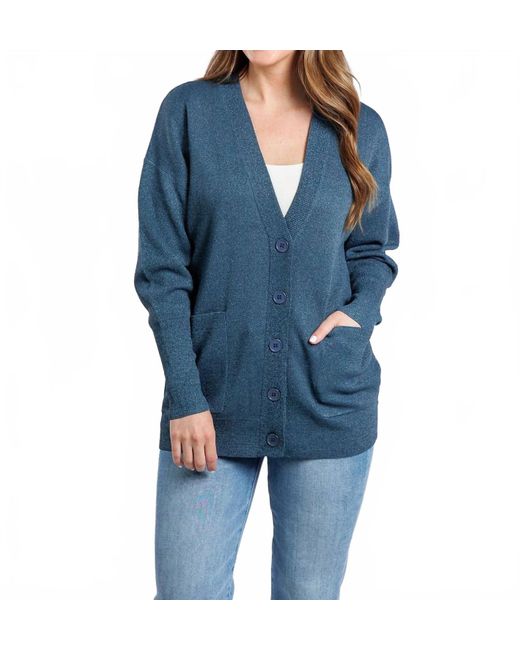 Lanhtropy Blue Aspen Lurex Cardigan