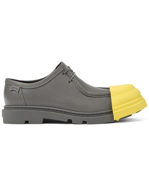 Camper Gray Junction Leather Wallabee