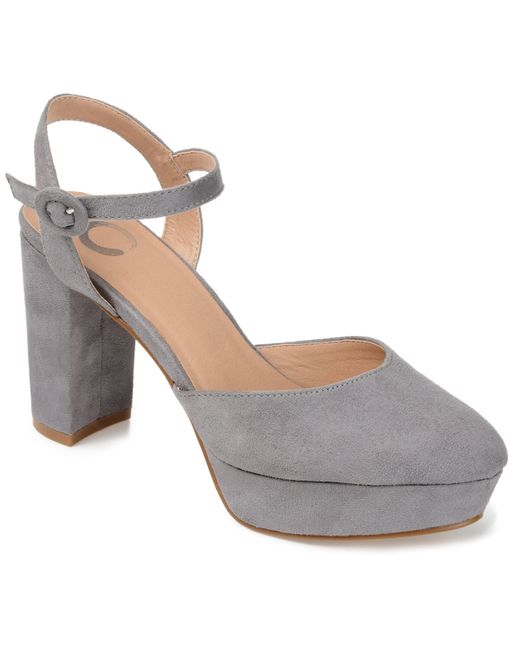 Journee Collection Gray Roslynn Pump