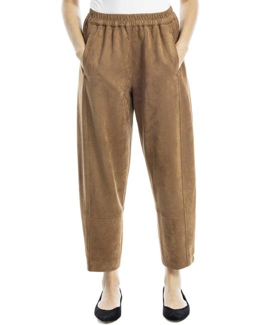 Max Studio Natural Barrel Leg Pant