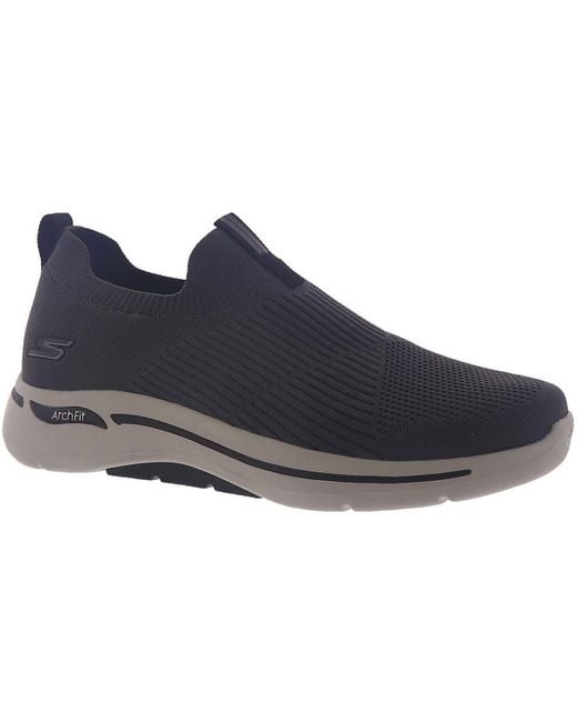 Skechers Blue Iconic Stretch Walking Casual And Fashion Sneakers for men