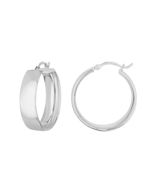 Ring Concierge White 14K Hoops