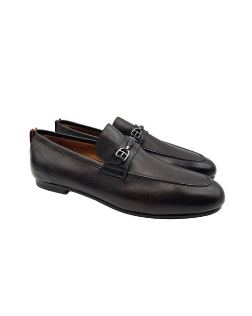 Bally Plintor Leather With Logo Slip On 