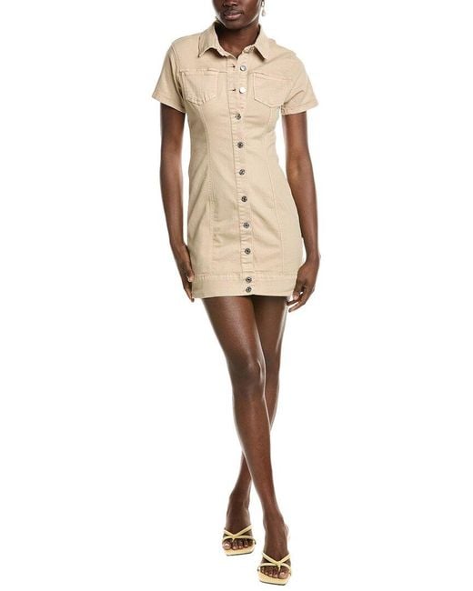 CELESTINE SEI Natural Mini Dress