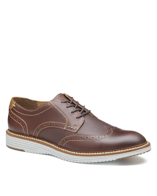 Johnston & Murphy Brown Hodges Wingtip Shoe for men