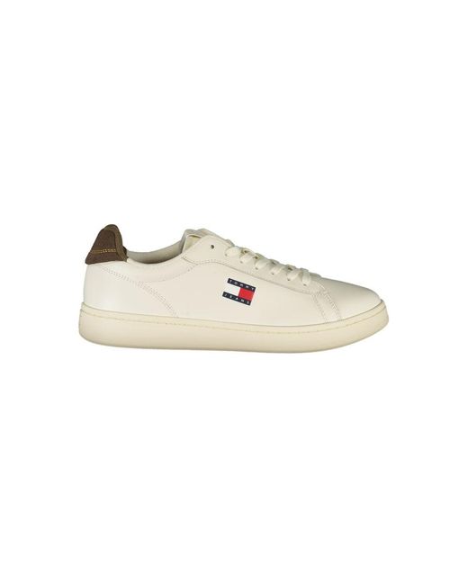 Tommy Hilfiger White Leather Sneaker for men