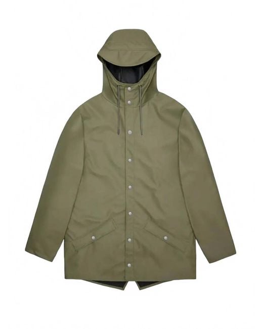 Rains Green Jacket