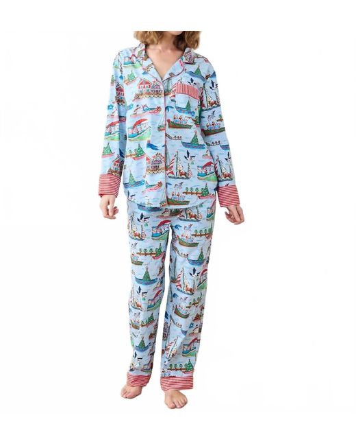 Printfresh Blue Long Pajama Set