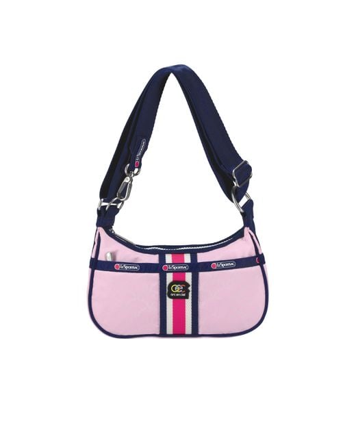 LeSportsac Pink Aec Striped Shoulder Bag