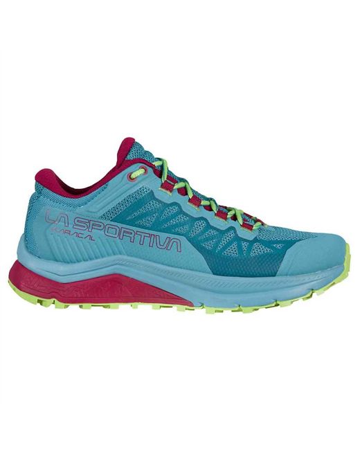 La Sportiva Blue Karacal Trail Running Sneaker - B/medium Width