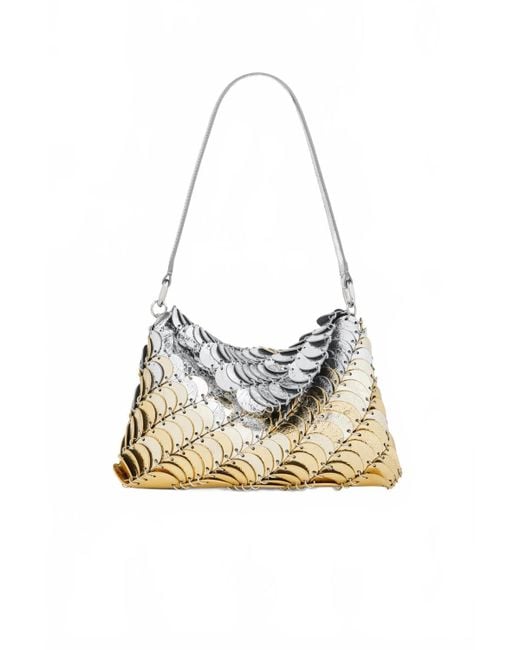 Rabanne White Leather Tote Bag
