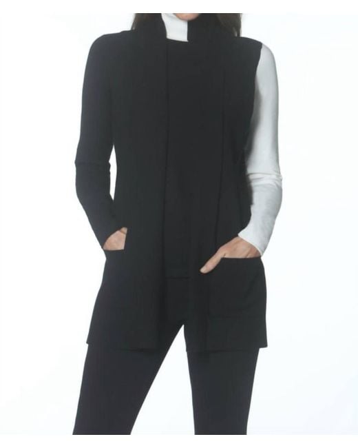 J'Envie/Eli Black Pockets Vest