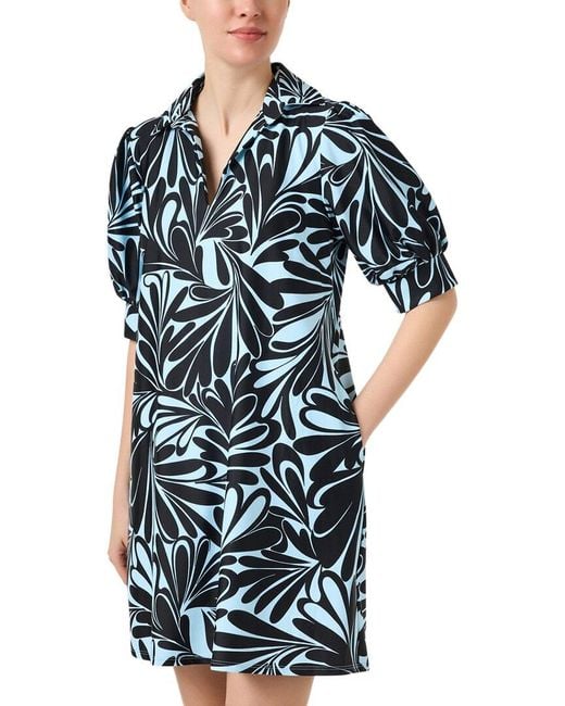 Jude Connally Blue Emerson Shift Mini Dress