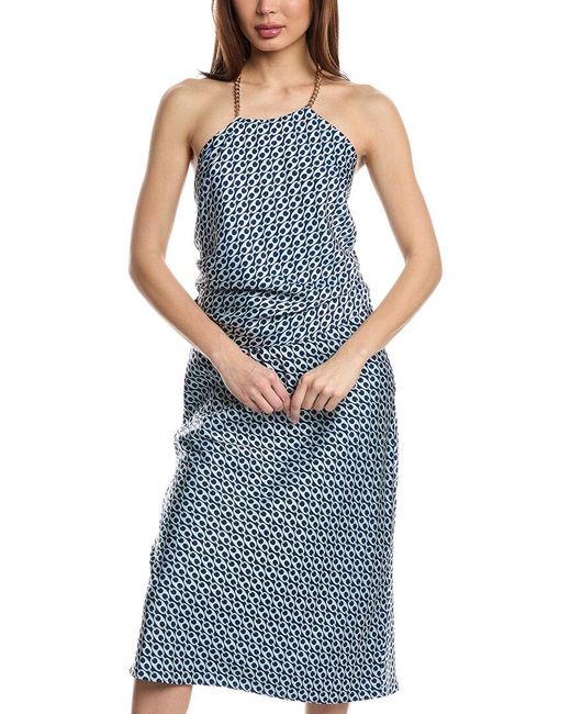 FLORA BEA NYC Blue Halter Top