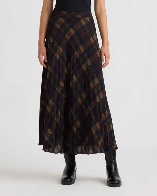 NVLT Black Pull-On Pleated Skirt