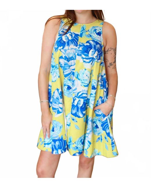 Fate Blue Stacy Mini Dress