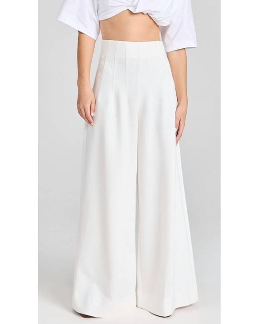 Staud White Caleb Pants