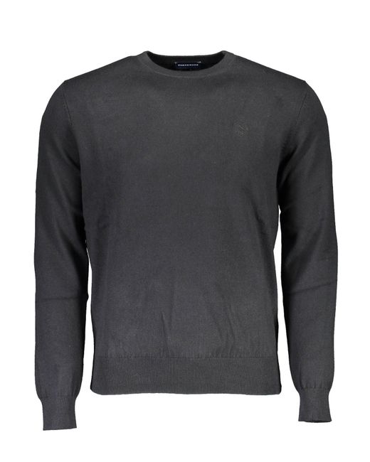 North Sails Gray Eco-friendly Embroide Sweater for men