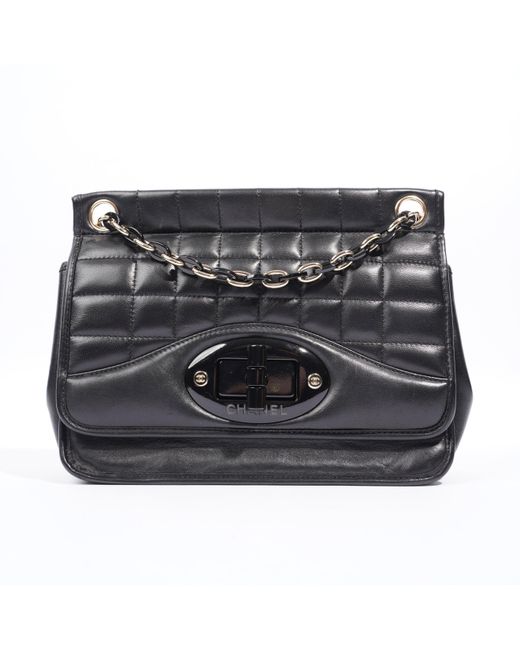 Chanel Black Chain Flap Leather Crossbody Bag