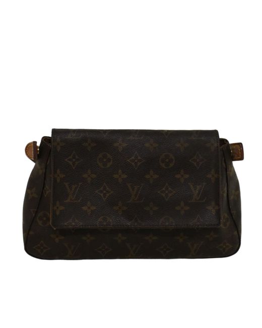 Louis Vuitton Black Mini Looping Canvas Shoulder Bag (pre-owned)