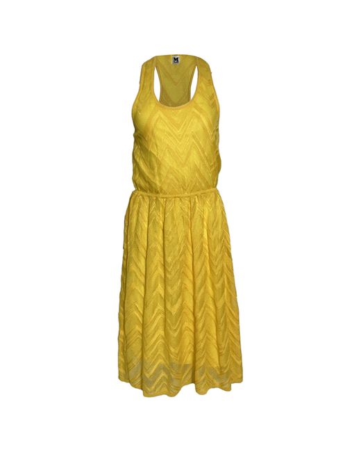 Missoni Yellow M Sleeveless Dress