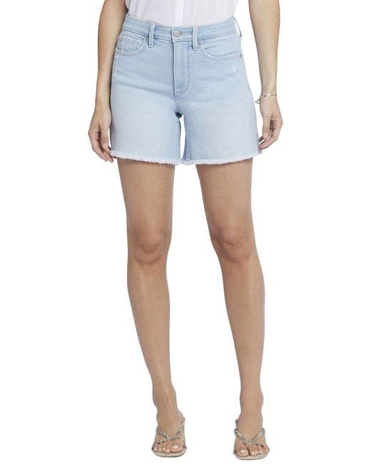 NYDJ Blue Short Santorini Hem Jean