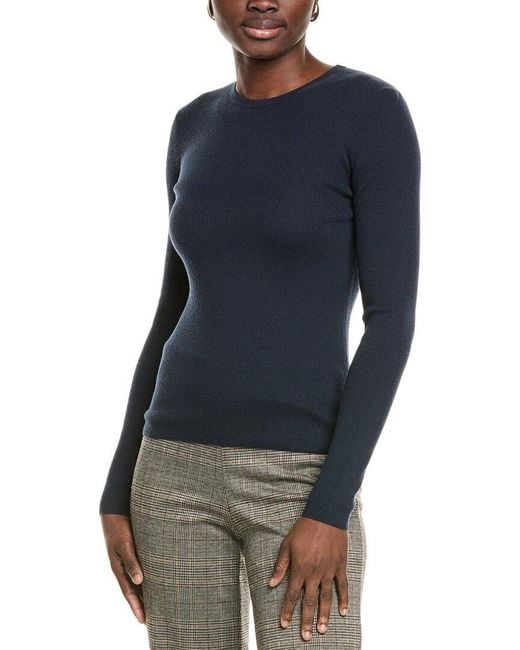 Michael Kors Blue Collection Tissue Hutton Cashmere T-Shirt
