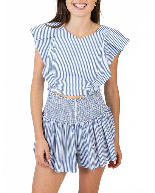 Koch Blue Cecelia Crop Top