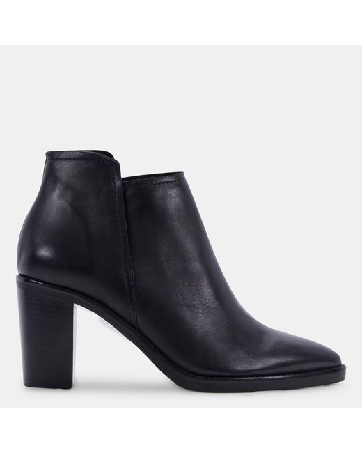 Dolce Vita Blue Spade Booties Leather