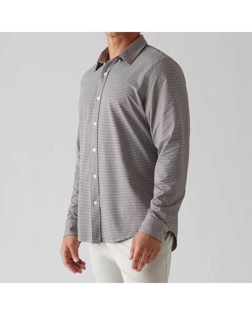 Rhone Gray Commuter Shirt-slim Fit for men