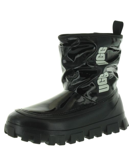 Ugg Black Brellah Mini Waterproof Pull On Rain Boots
