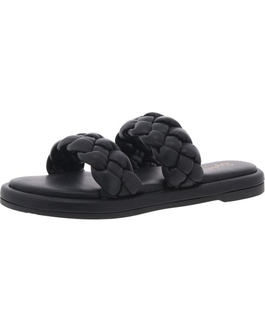 Seychelles Black Golden Coast Slip On Casual Slide Sandals