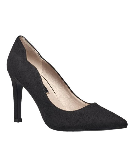 French Connection Black Scallop Heel