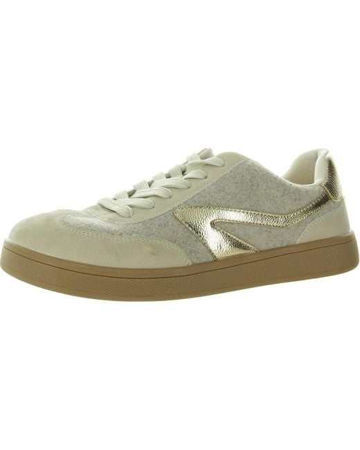 Dolce Vita Green Voyage Lace-Up Faux Leather Skate Shoes