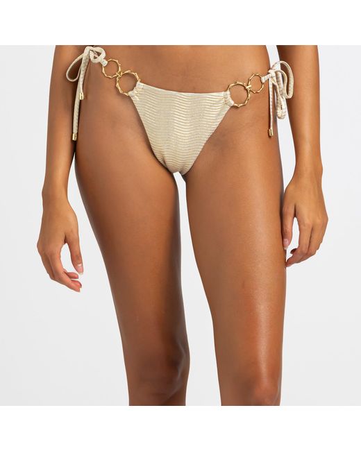 Beach Bunny Swimwear Metallic Audrey Tango Bottom