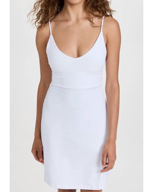 Susana Monaco White V-neck A-line Dress