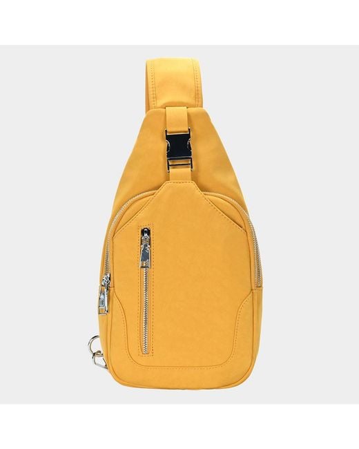 Fashnzfab Yellow Solid Sling Bag